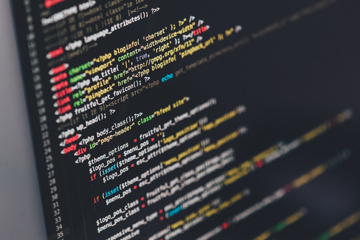 Quellcode auf dem Bildschirm
